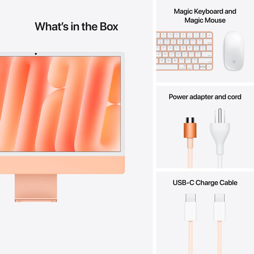 24″ IMac With Retina 4.5K Display – Apple M3 Customized – 24GB – 2TB ORANGE #Z19R001HZ